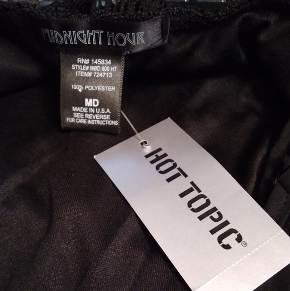 Hot Topic Midnight Hour Crochet Skull Maxi Dress - Picture 10 of 11